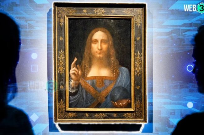 Salvator Mundi: Obraz Leonarda wystawiony  jako NFT