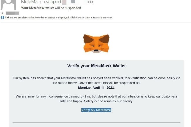 Oszustwa na  MetaMask