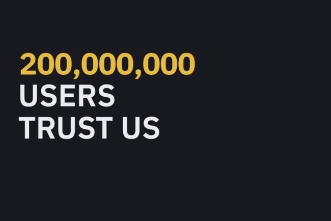 Binance : Ponad 200 mln Aktywnych Użytkowników