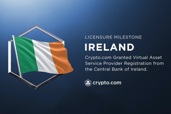 Crypto.com Zarejestrowane w Irlandii
