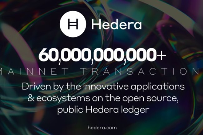 Sieć Hedera Pzekracza 60 Miliardów Transakcji