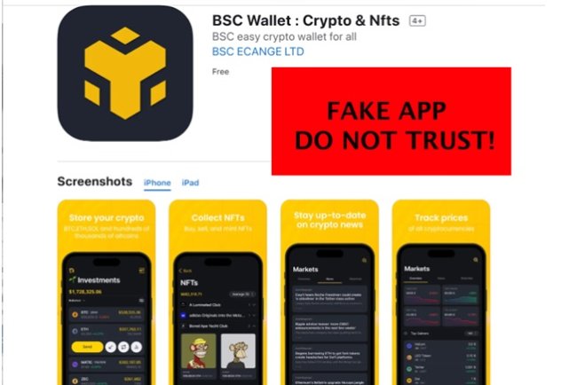 Uwaga na fałszywe aplikacje Binance