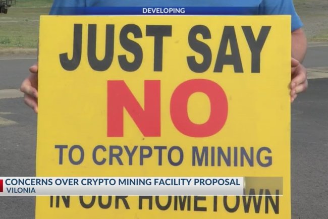 Vilonia blokuje kopalnię kryptowalut