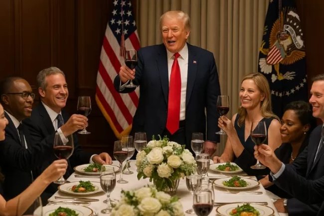 Kolacja Trumpa z inwestorami