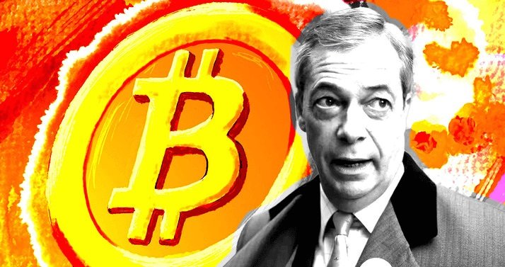 Farage chce zmienić UK w krypto potęgę