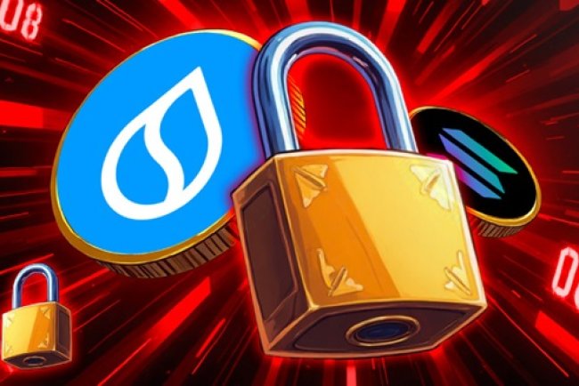 Spadek SUI po odblokowaniu tokenów