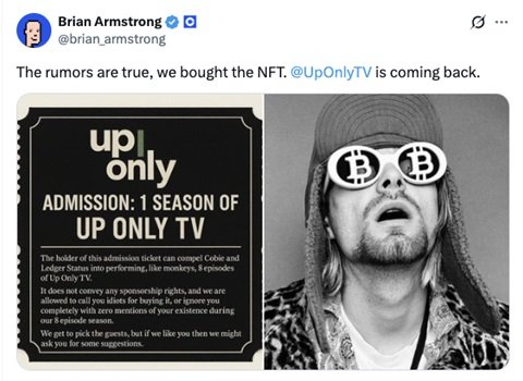 Armstrong wskrzesza „Up Only TV”