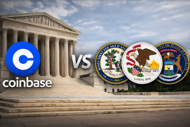 Coinbase pozywa 3 stany USA
