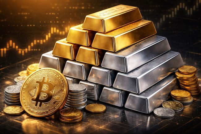Złoto i srebro biją rekordy, Bitcoin w tyle