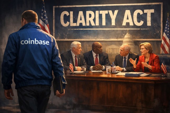 Coinbase wycofuje poparcie dla CLARITY Act