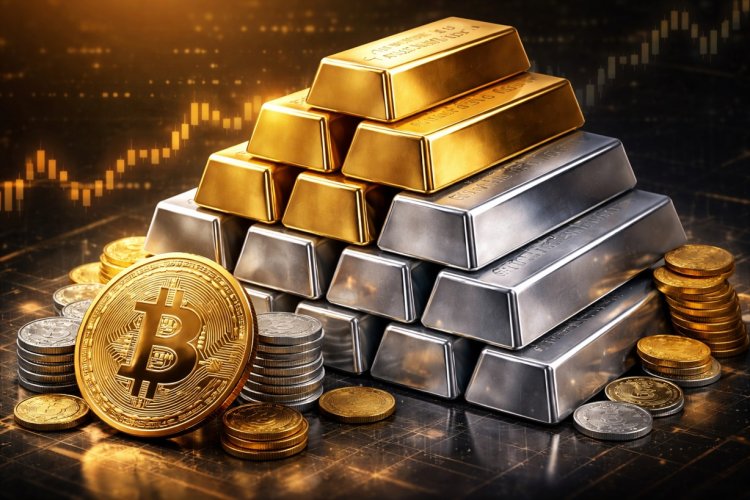 Złoto i srebro biją rekordy, Bitcoin w tyle