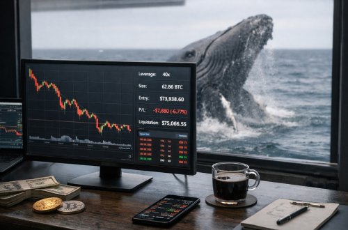 Wieloryb otworzył shorta na BTC