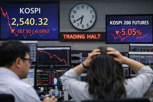 Koreańska giełda zatrzymuje handel po gwałtownym spadku