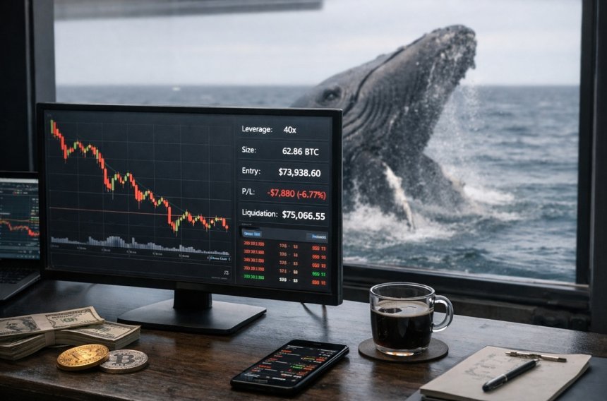 Wieloryb otworzył shorta na BTC