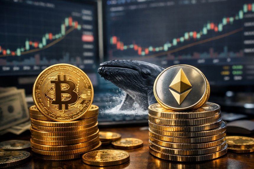 Wieloryb otwiera longi na BTC i ETH