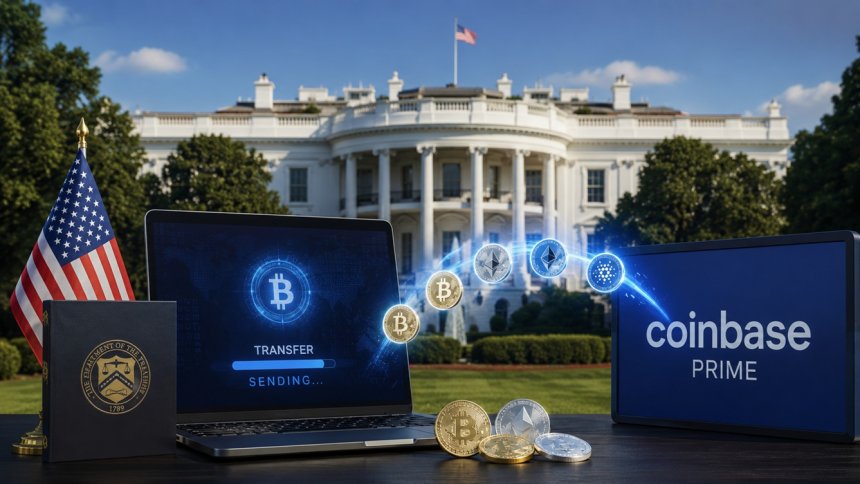 Rząd USA przesyła kryptowaluty na Coinbase Prime