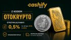 Cashify Gold – 0,5% rabatu na złoto i srebro