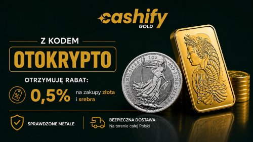 Cashify Gold – 0,5% rabatu na złoto i srebro