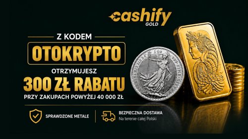 Cashify Gold: 300 zł rabatu z kodem OTOKRYPTO